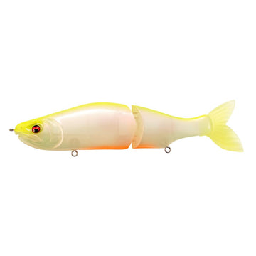 Megabass i-Slide 187 R SW Chartback lure, side view showing natural S-shaped action for big bites