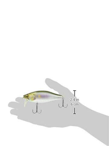 Megabass I-Jack lure Setsukiayu action shot, highlighting metal sound and stability.