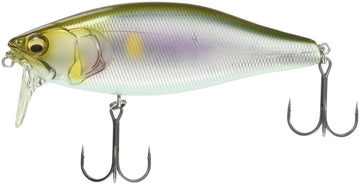 Megabass I-Jack lure Japanese Silver Setsukiayu front view, wakebait action cue.