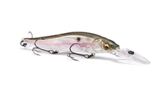 Megabass Ito Vision 110+2 Table Rock SP in action shot highlighting erratic jerkbait motion for bass