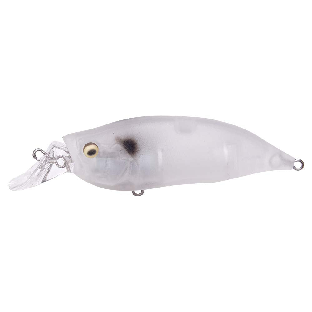 Megabass IXI Shad Type-R Secret Dry Ice lure, front view for shallow-water search