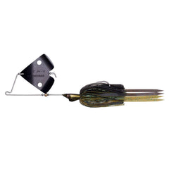 Megabass Jamaica Bore buzzbait in Green Pumpkin, ready for wide-area shallow water searches