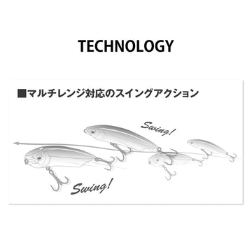 Megabass KARASHI 80 SW high response tungsten balance enhances distance and control.
