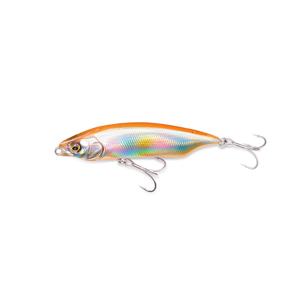 Megabass KARASHI 80 SW magic night light front view for precise lure presentation.