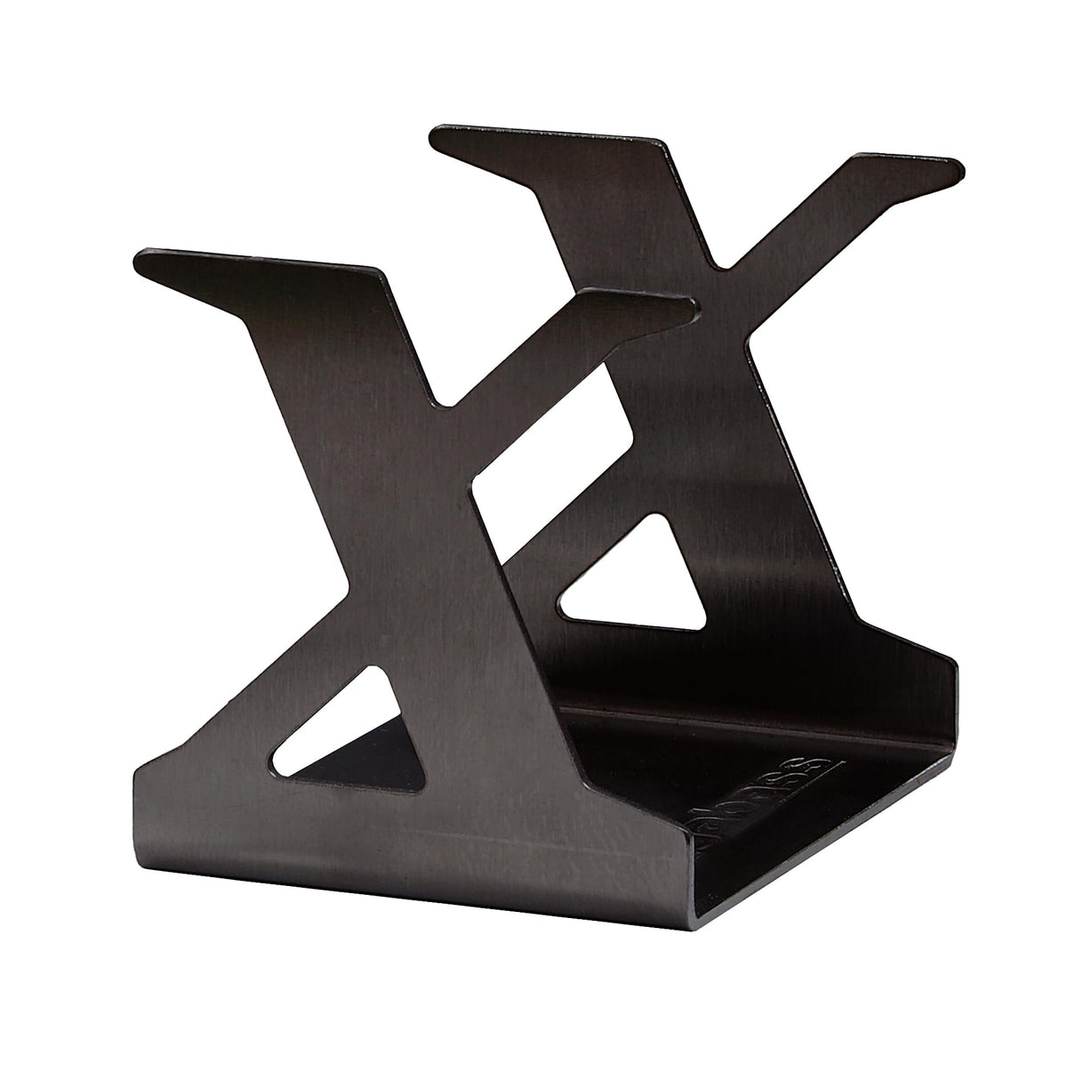 Megabass Lure Stand 50 Black front view for organized lure display