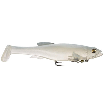 Megabass Magdraft 10-inch swimbait with paddle-tail action for realistic water movement.
