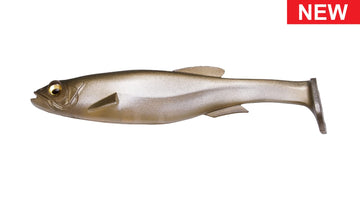 Megabass Magdraft Freestyle 6in Nude Rainbow blade-add-on adds flash