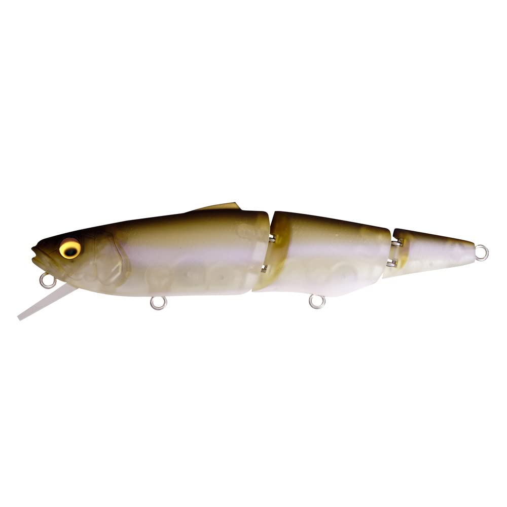 Megabass Megabus SuWITCH Bomboli Blue front view, versatile floating swimbait profile
