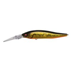 Megabass Nanahan+2 GG lure front view showing a compact 75mm profile for deep-water reach