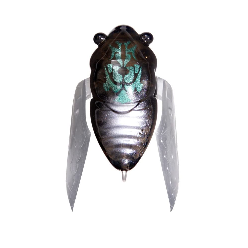 Megabass Nano SIGLETT front view highlights compact feather construction for finesse fishing.