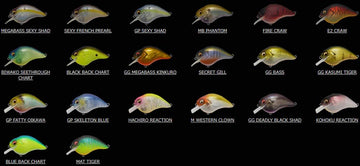Megabass S-Crank 1.2 side view showcases high buoyancy and wide hunting action for reaction bites.