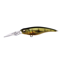 Megabass Shading-X R 62 Perch body detail showing tapered profile for precise casts.