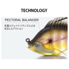 Megabass Sleeper GILL laydown shot shows cover-friendly lure for timber edges