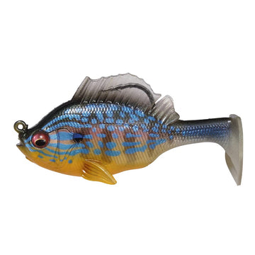 Megabass Sleeper Gill 3.2-inch lure with lifelike bluegill pattern for slow presentations.