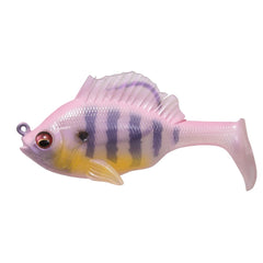 Megabass Sleeper GILL 3.2in pink backgill front view for lifelike slow-presentation