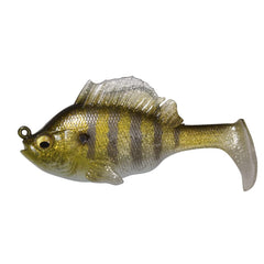 Megabass Sleeper Gill 3-2in front view demonstrates slow, controlled action in cover.