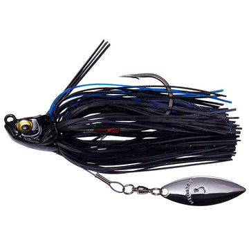 Megabass Uoze Swimmer head close-up shows baitfish-like profile for weedless casting.
