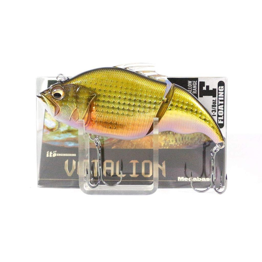 Megabass Vatalion action shot demonstrates irregular inertia slide during pull