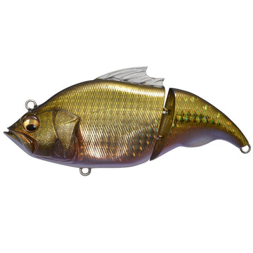 Megabass Vatalion front view showing quick-turn glide action to entice bites