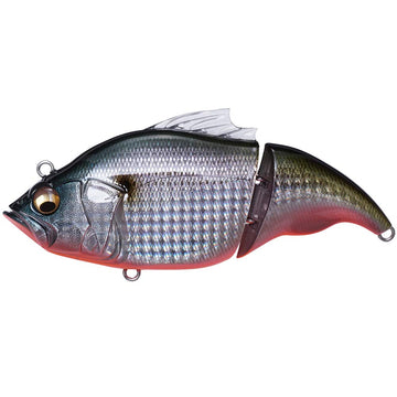 Megabass VATALION SW Konoshiro RB front view showing a large joint plug silhouette for seabass