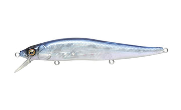 Megabass Vision 110 tungsten balancer system close-up emphasizes balanced casting