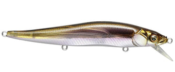 Megabass Vision 110 jerkbait close-up finish reveals durable construction