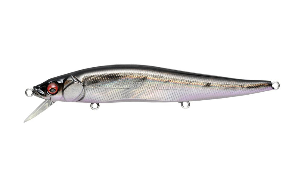 Megabass Vision 110 underwater shot near structure showing versatility around cover