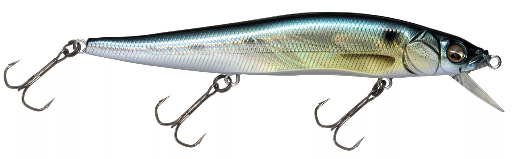 Megabass Vision 110 lure with suspending action for precise darts and long-range casts