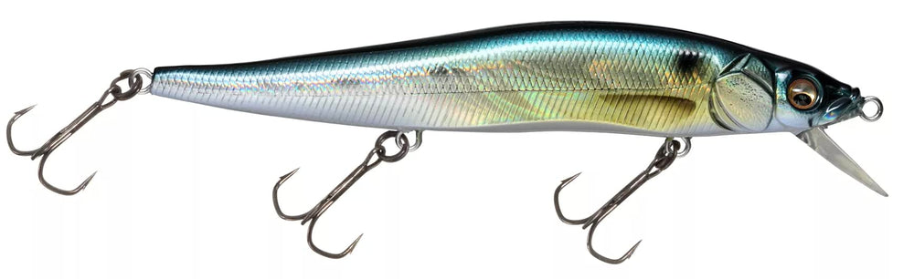 Megabass Vision 110 lure with suspending action for precise darts and long-range casts