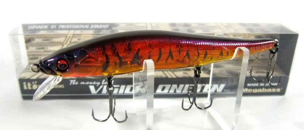 Megabass Vision Oneten 110 underwater action image highlights strong jerkbait performance.