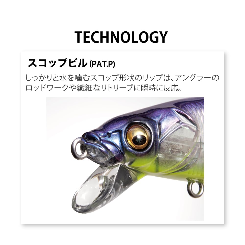 Megabass Vision Oneten SR hook detail highlighting fluorine coating for penetration.