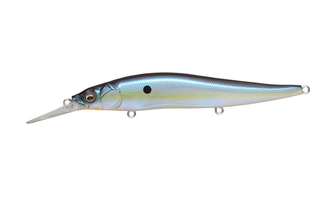 Megabass Vision ONETEN+1 Sexy French Pearl lure for deep-water casting and sharp darting action