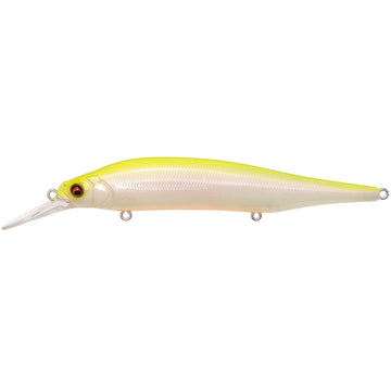 Megabass X-80 MAGNUM+1 front view shows compact sinking lure for deep-water casting