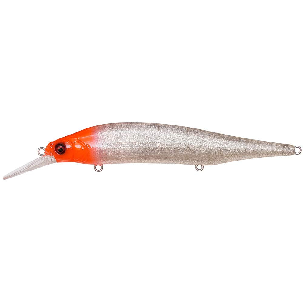 Megabass X-80 Magnum+1 shiny red head lure for deeper saltwater bites