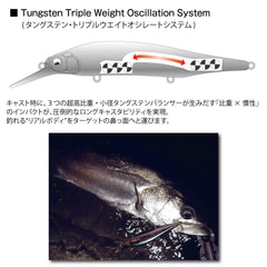 Megabass X-80 Magnum+1 diving depth shot demonstrates reach to 9.5 ft for targeted bass