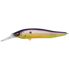 Megabass X-NANAHAN 75mm body showing tight silhouette for long casts and precise action.