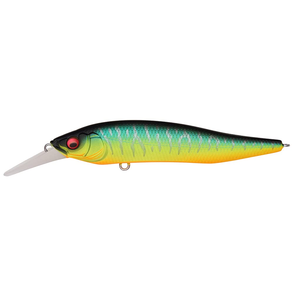 Megabass X-NANAHAN 75mm Matte Tiger side view shows sleek silhouette for long casts.