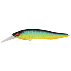 Megabass X-NANAHAN 75mm Matte Tiger side view shows sleek silhouette for long casts.