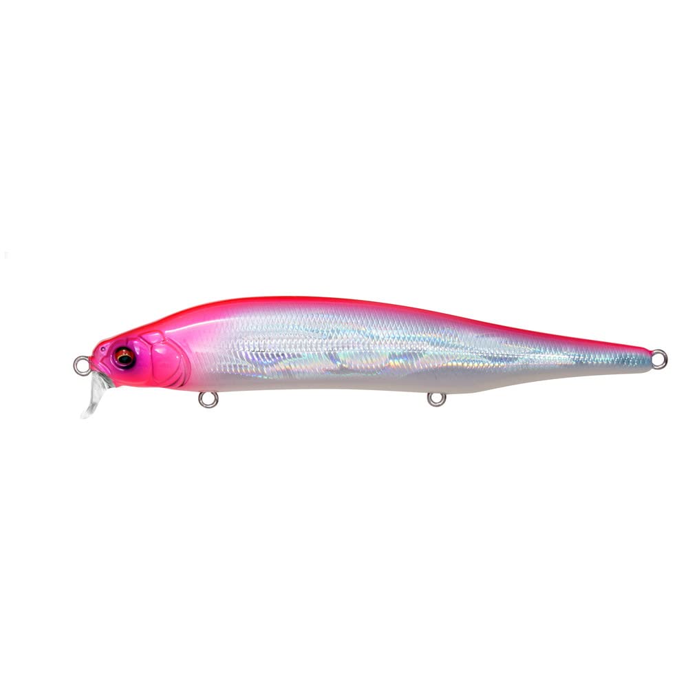 Megabass X-80 Magnum SR coral pink head for shallow-water visibility and bite triggering