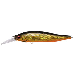 Megabass X-NANAHAN 75mm profile shows a sleek, long-cast silhouette.