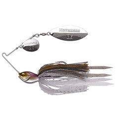 Megabass SV-3 Wakasagi front view, 1/2 oz SR slow-roll spinnerbait