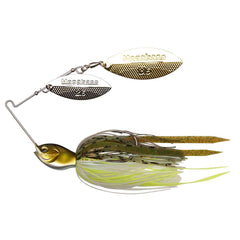 Megabass SV-3 Double Willow Spinnerbait Ayu 3/4 oz — front view
