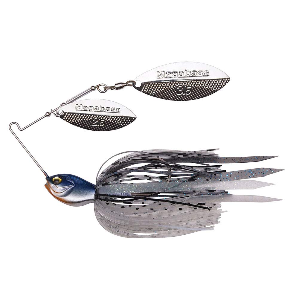 Megabass SV-3 Double Willow Spinnerbait Hasu 0.375 oz - angled product shot