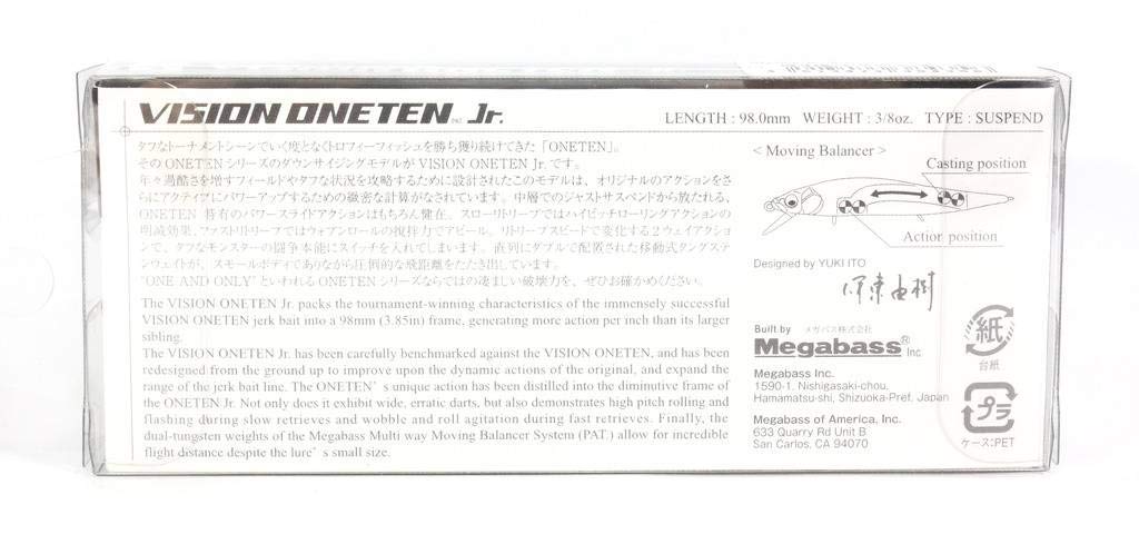 Front view of Vision OneTen Jr. with 3/8 oz weight and #8 hook