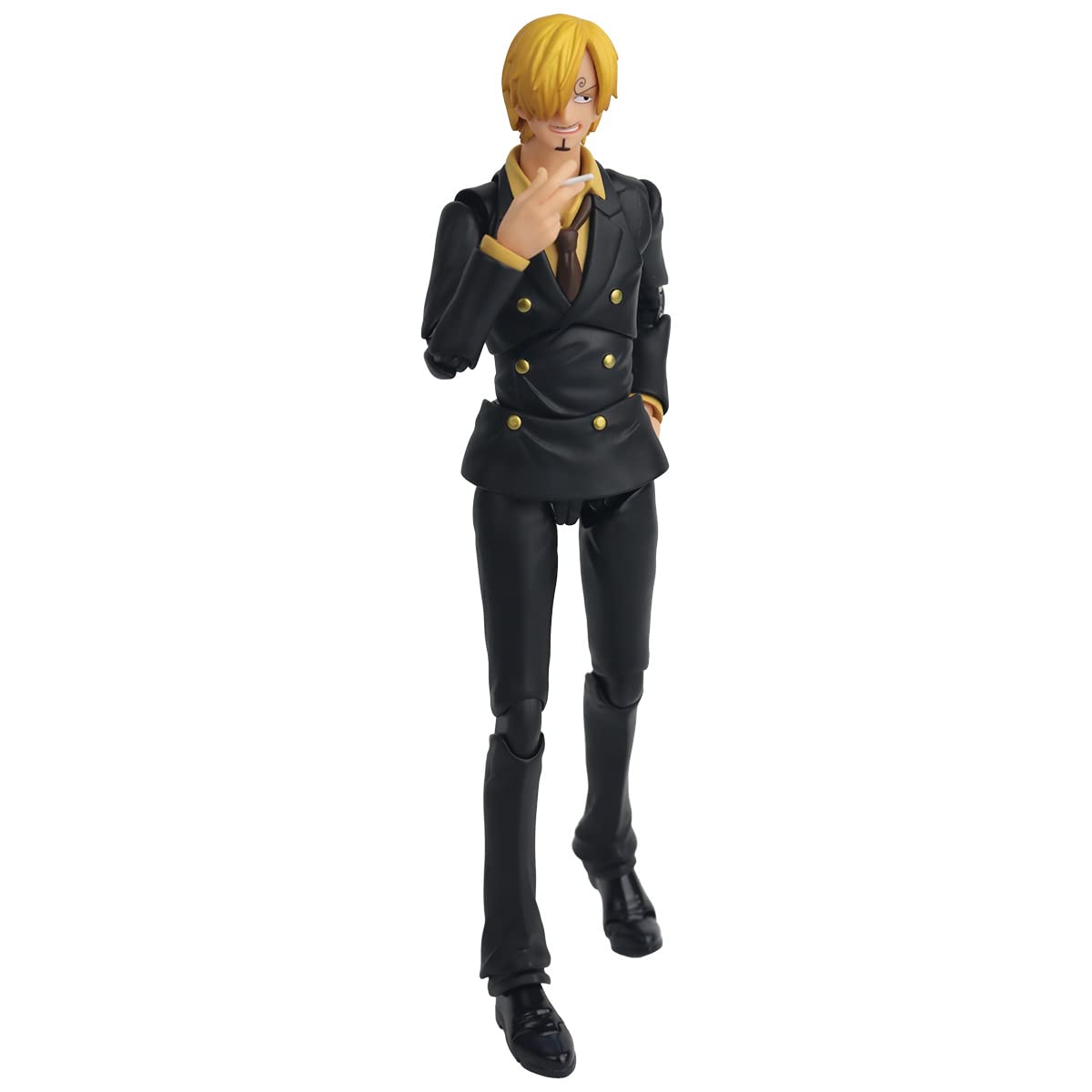 Detailed costume and color-work on Megahouse Sanji figure for collectors.