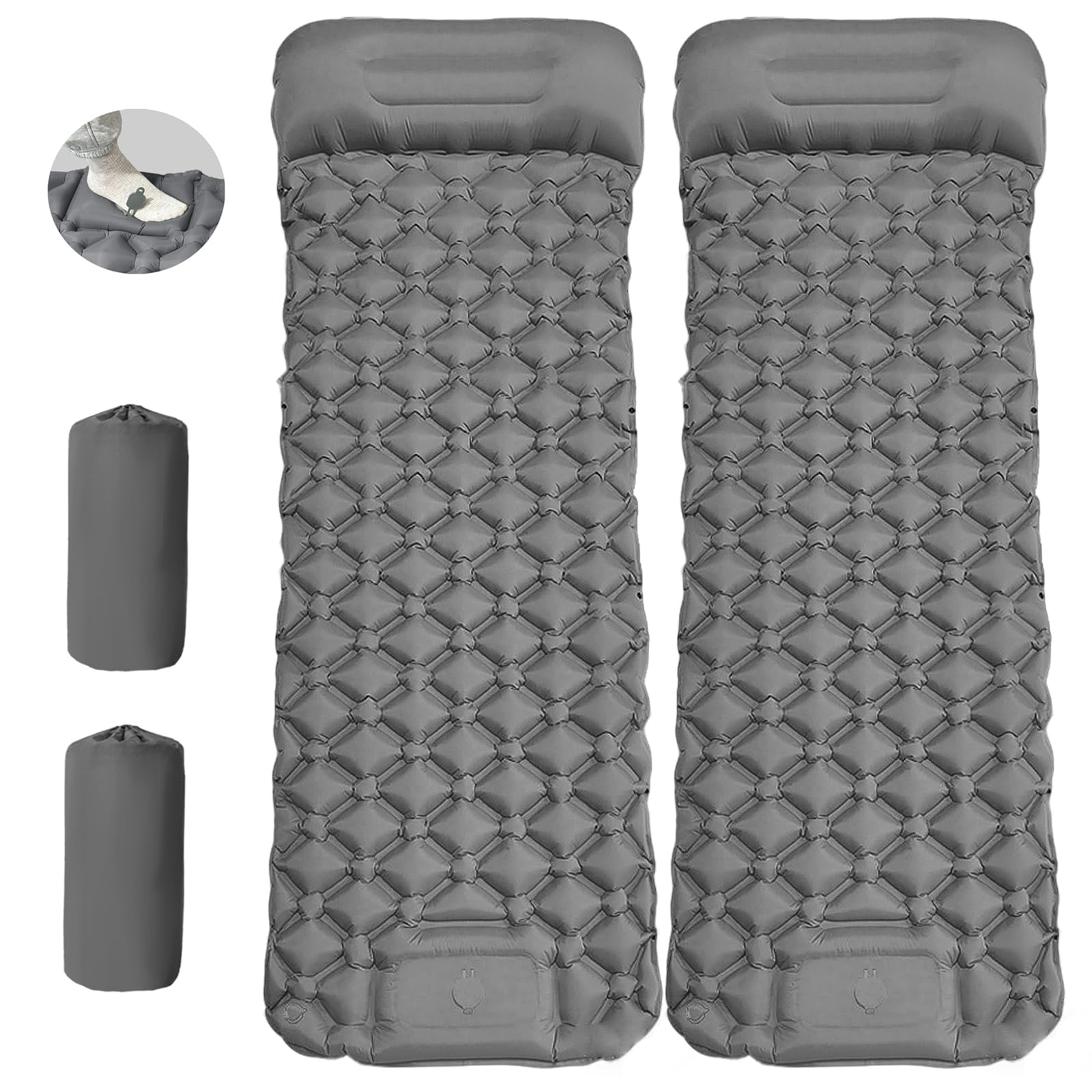 MEI&CO lightweight convertible camping pad setup for easy backpacking