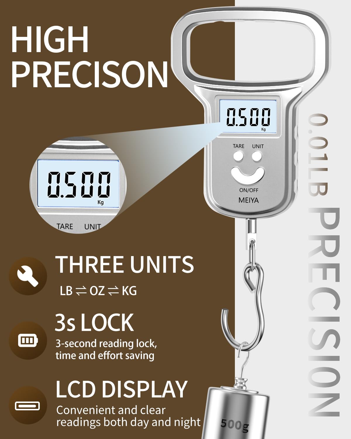 MEIYA 110 lb capacity display on screen