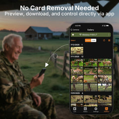 Meidase P300 app connection provides live preview and instant viewing without SD removal.