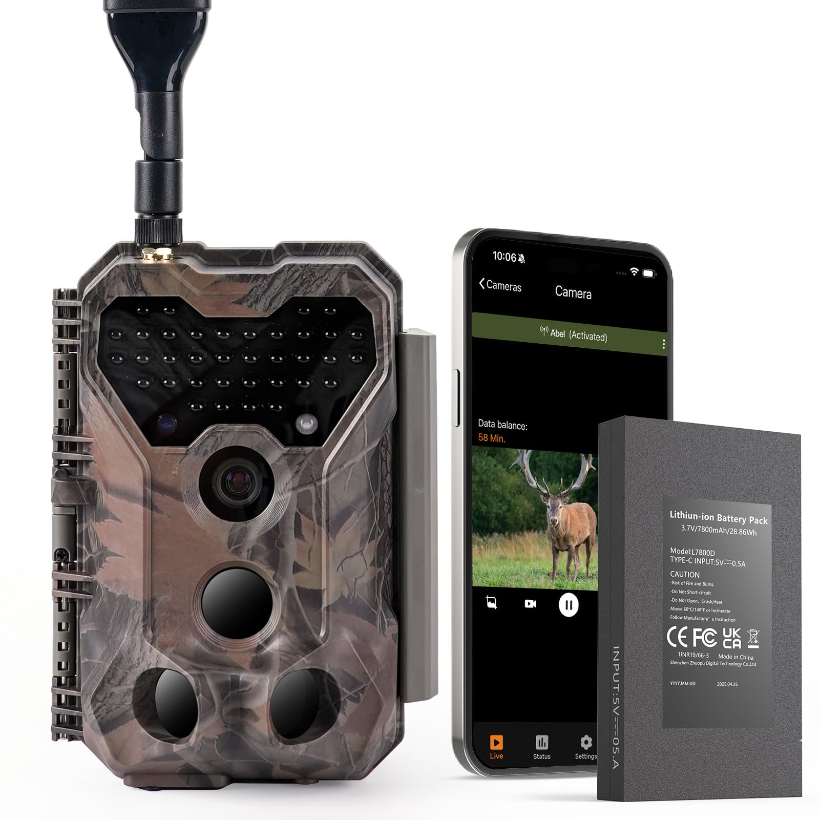 Meidase S965 Pro front view trail camera for dependable surveillance