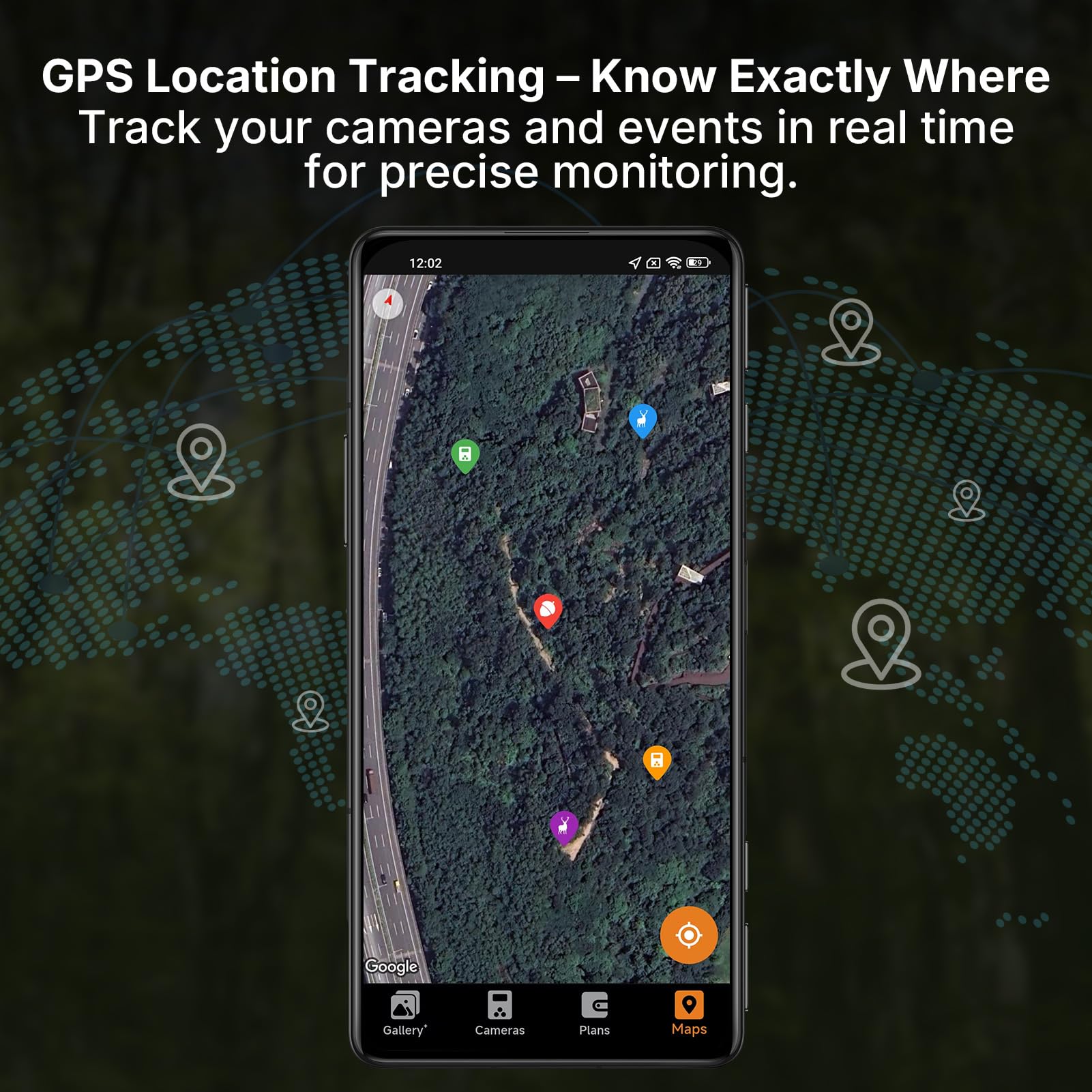 Meidase S965 Pro GPS tagging shows precise location data for tracking